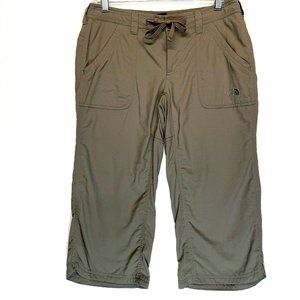 The North Face Womens Pants Size 4 Cropped Nylon Gray Hiking Outdoor